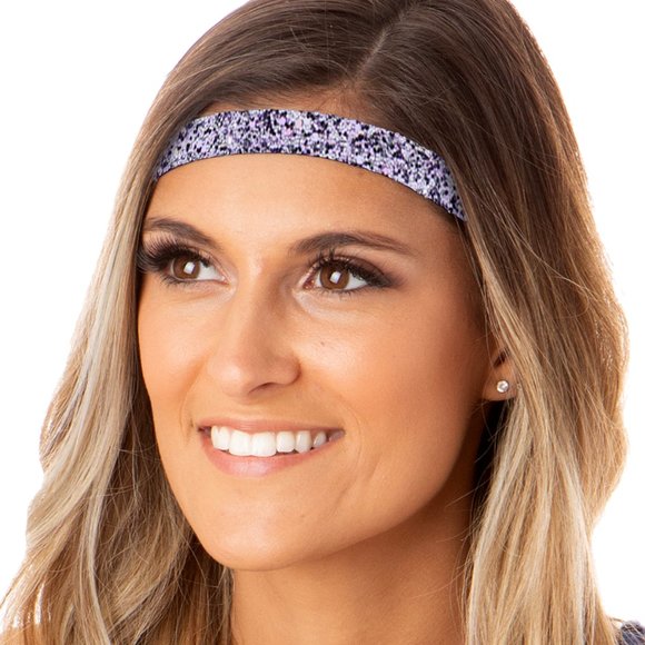 Hipsy Gift 10-Pack Bling Glitter Adjustable No Slip Skinny Pastel Headbands main image 5